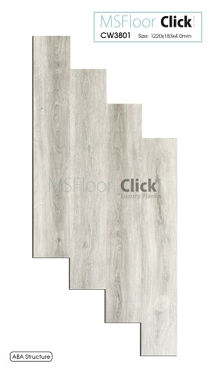 Sàn nhựa hèm khoá 4mm MS CW3801