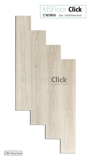 Sàn nhựa hèm khoá 4mm MS CW3806