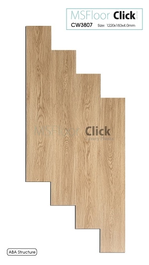 Sàn nhựa hèm khoá 4mm MS CW3807