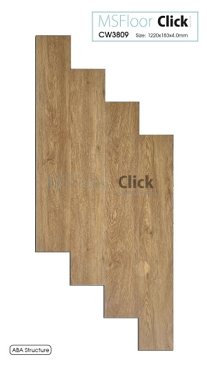Sàn nhựa hèm khoá 4mm MS CW3809